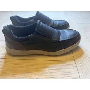 Nunn Bush Men's CONWAY  MOC TOE SLIP ON,‎ Navy. Sz 11.5M W/ Comfort Gel Footbed